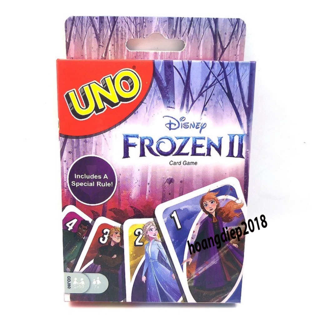 Một hộp bài UNO anime Frozen II One Piece Naruto Dragon Ball