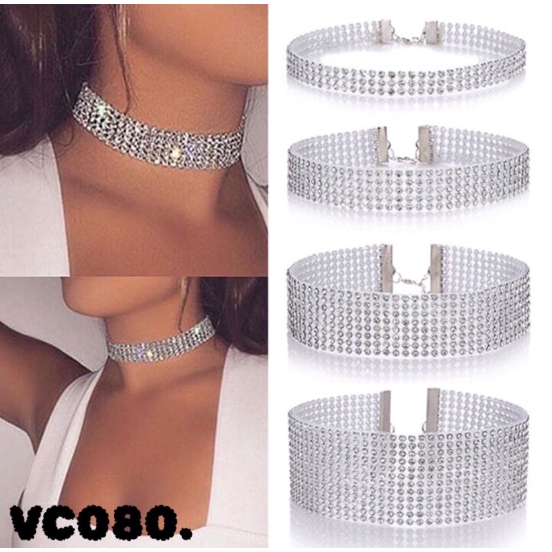 vòng cổ choker đính đá