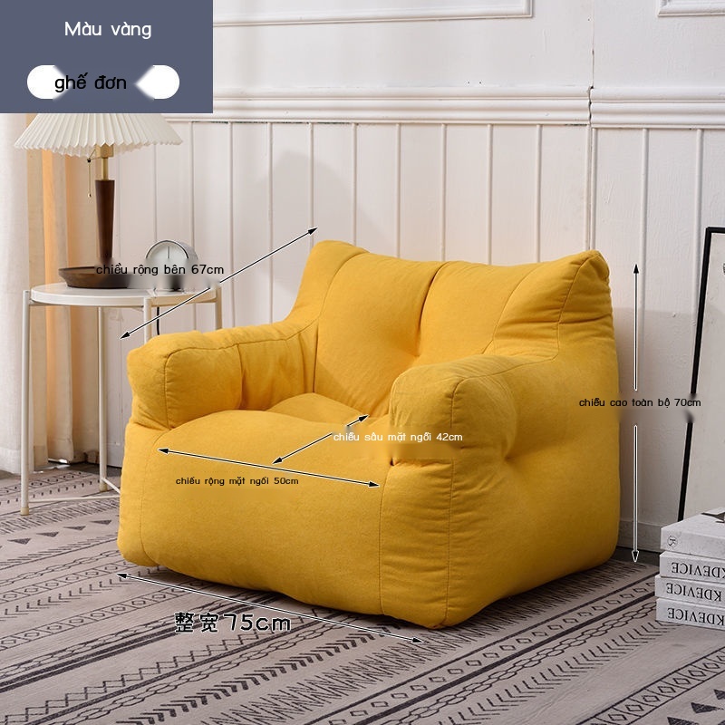 GGhế Sofa lười hạt xốp ghế tựa lưng có thể nằm ngủ dùng trong phòng làm việc, phòng ngủ, phòng khách, ban công giải trí | BigBuy360 - bigbuy360.vn