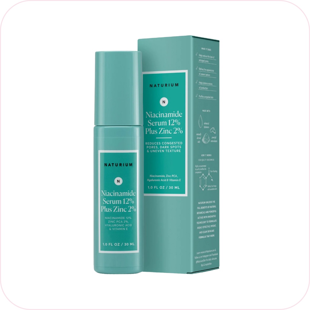 Tinh chất giảm thâm mụn Naturium Niacinamide Serum 12% Plus Zinc 2% 30mL