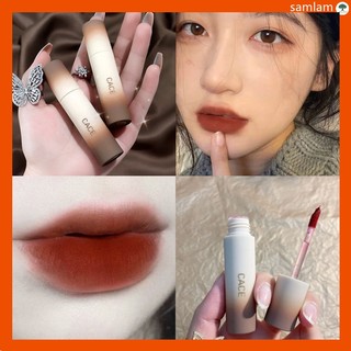 Son Môi Cace son kem lì son kem son son lì Dạng Lỏng Không Phai Màu Nhung Mịn Red Brown Made in China