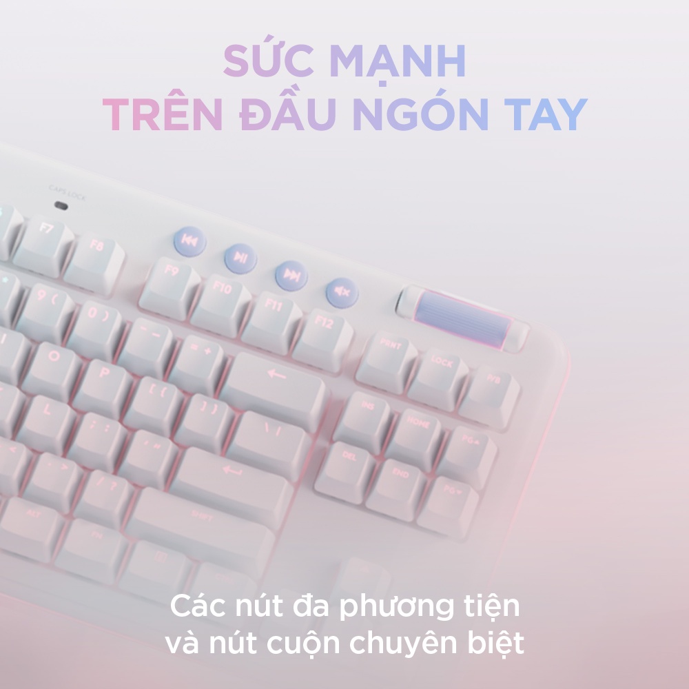 Bộ bàn phím game Logitech G715 TKL Aurora và Chuột game Logitech G705 Aurora