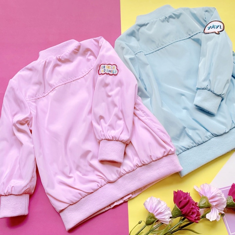 Áo khoác gió bé gái PP 1-8 tuổi  Khoác mỏng lót cotton xuất dư 1222