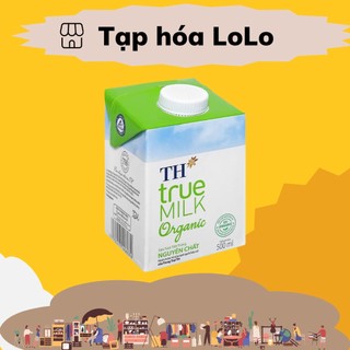Combo 2 hộp Sữa tươi tiệt trùng nguyên chất TH true MILK Organic hộp 500ml vị ngon từ sữa nguyên chất
