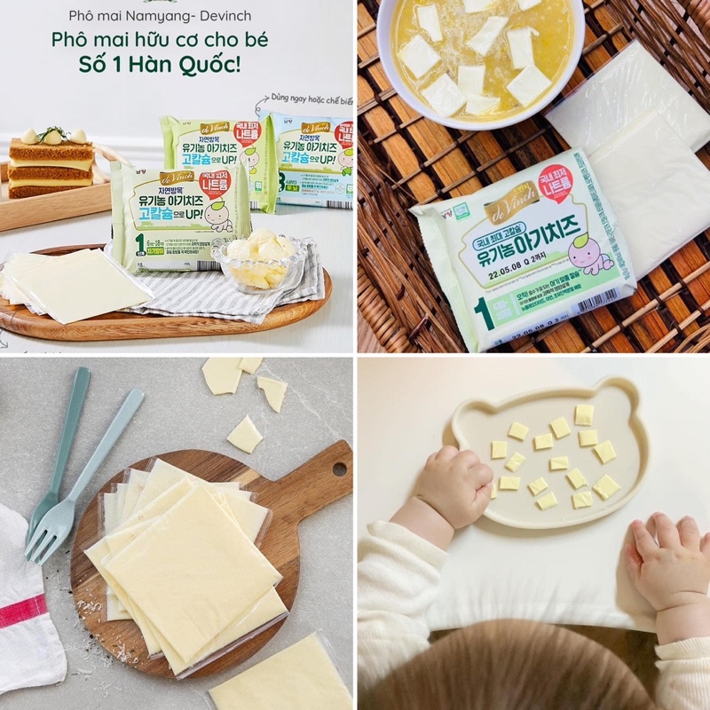 Date 3-4/2024 - Phô mai tách muối hữu cơ Hàn Quốc cho bé ăn dặm từ 6 tháng
