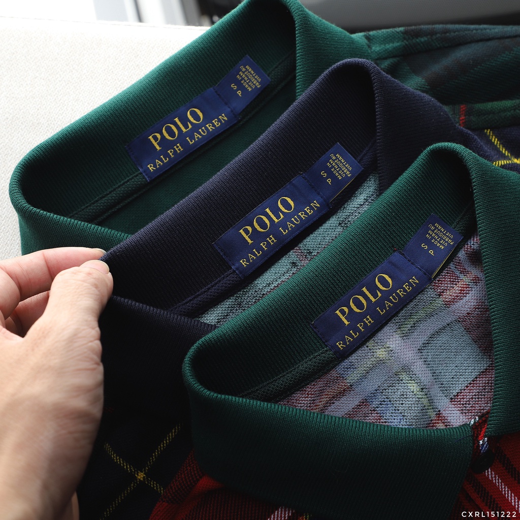 [ XUẤT XỊN ] Áo thun polo nam kẻ sọc, chất liệu cotton pique cao cấp 151222
