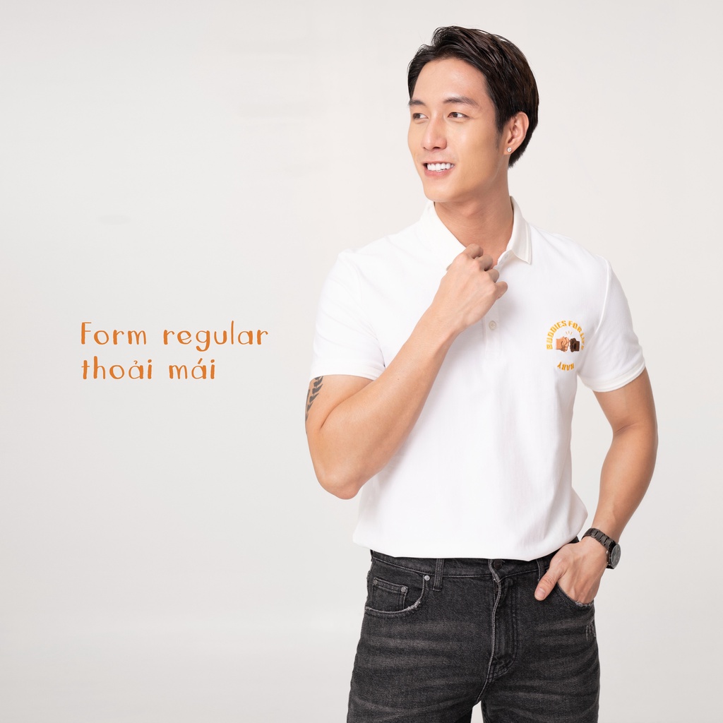 Áo polo nam BEN & TOD R1300BB200 vải thun cotton 100%, nam tính, chỉn chu, sang trọng, thanh lịch