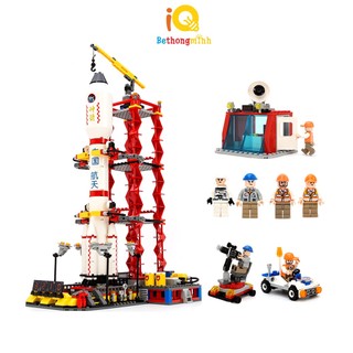 Đồ Chơi Xếp Hình Lắp Ráp BeThongMinh Mô Hình Dàn Phóng Tên Lửa Siêu To Khổng Lồ