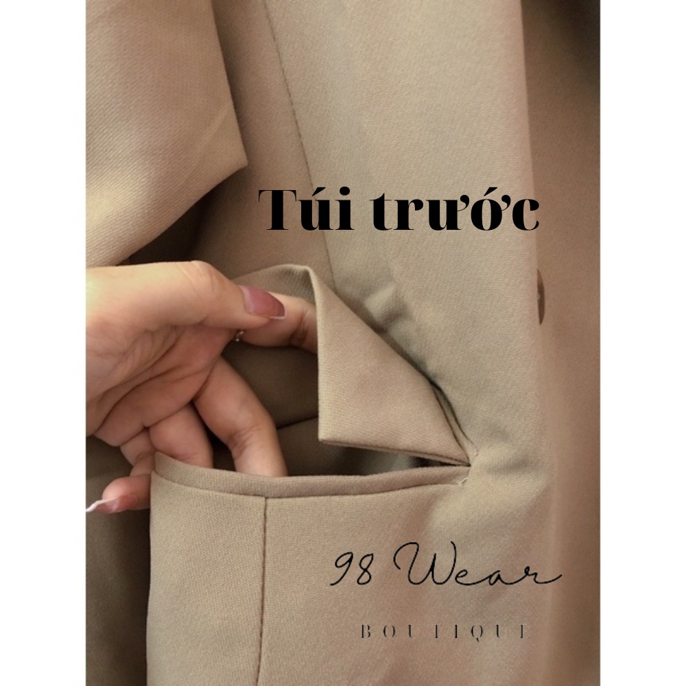 Áo blazer nữ, áo khoác blazer nữ dài tay phong cách hàn quốc chất tuyết mưa kết hợp quần jeans, chân váy đi chơi | BigBuy360 - bigbuy360.vn