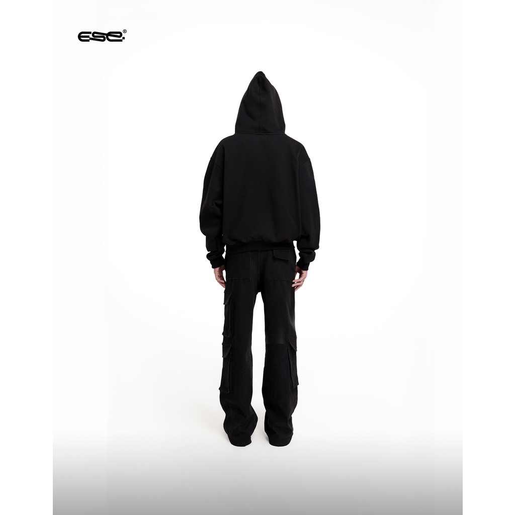 ÁO HOODIE ZIP - SS23 ESCAPE BROWN HOODIE ZIP - BLACK/ GREY/ BROWN