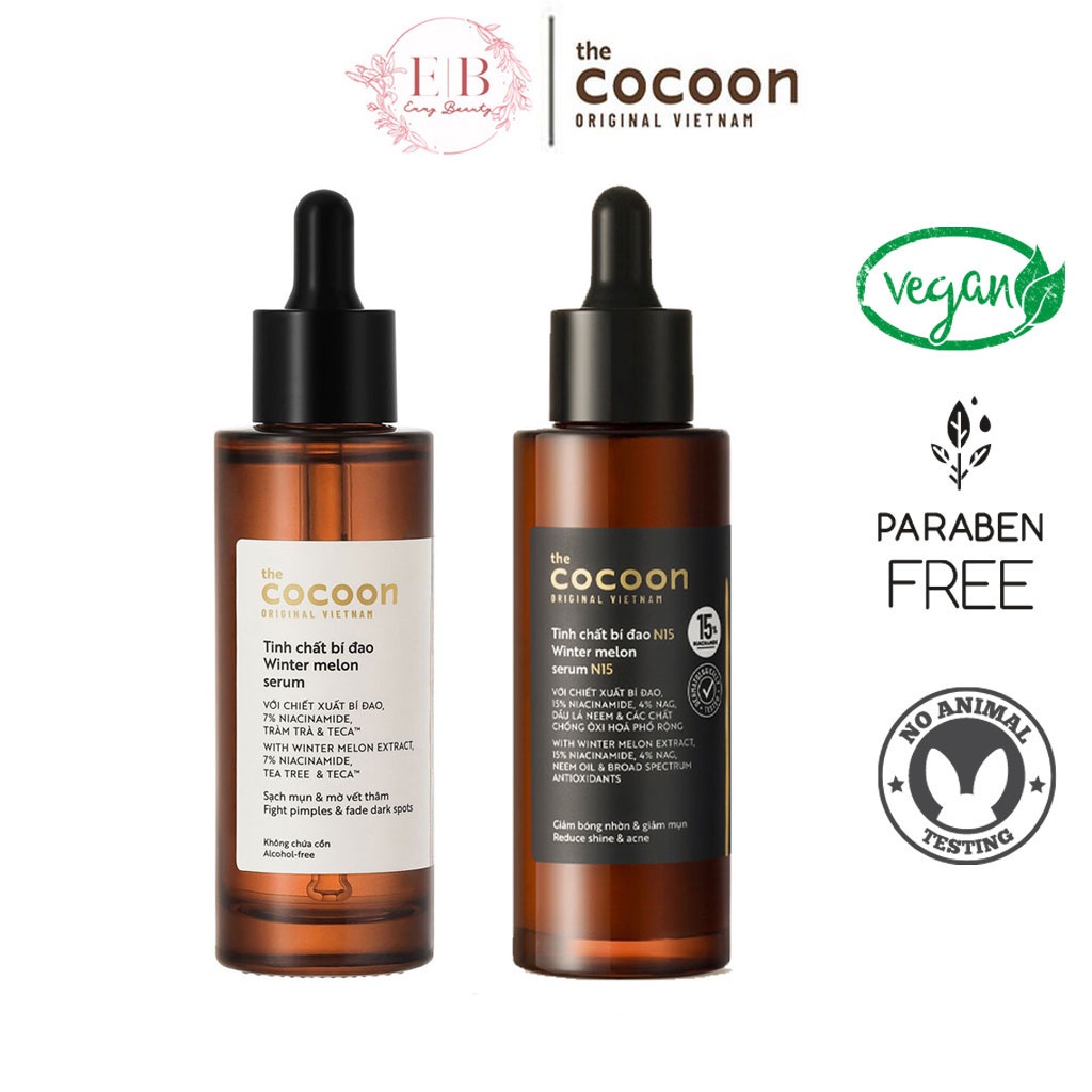 Tinh chất bí đao cocoon 70ml serum Winter Melon Giảm Mụn