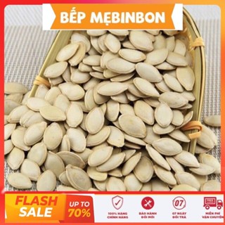 1KG Hạt bí ngô rang, 1kg hạt hướng dương rang không tẩy trắng vỏ  BẾP MẸ BINBON