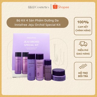 Bộ Kit 4 Sản Phẩm Dưỡng Da Innisfree Jeju Orchid Special Kit Dưỡng Ẩm Chống Lão Hóa [DATE 2023]