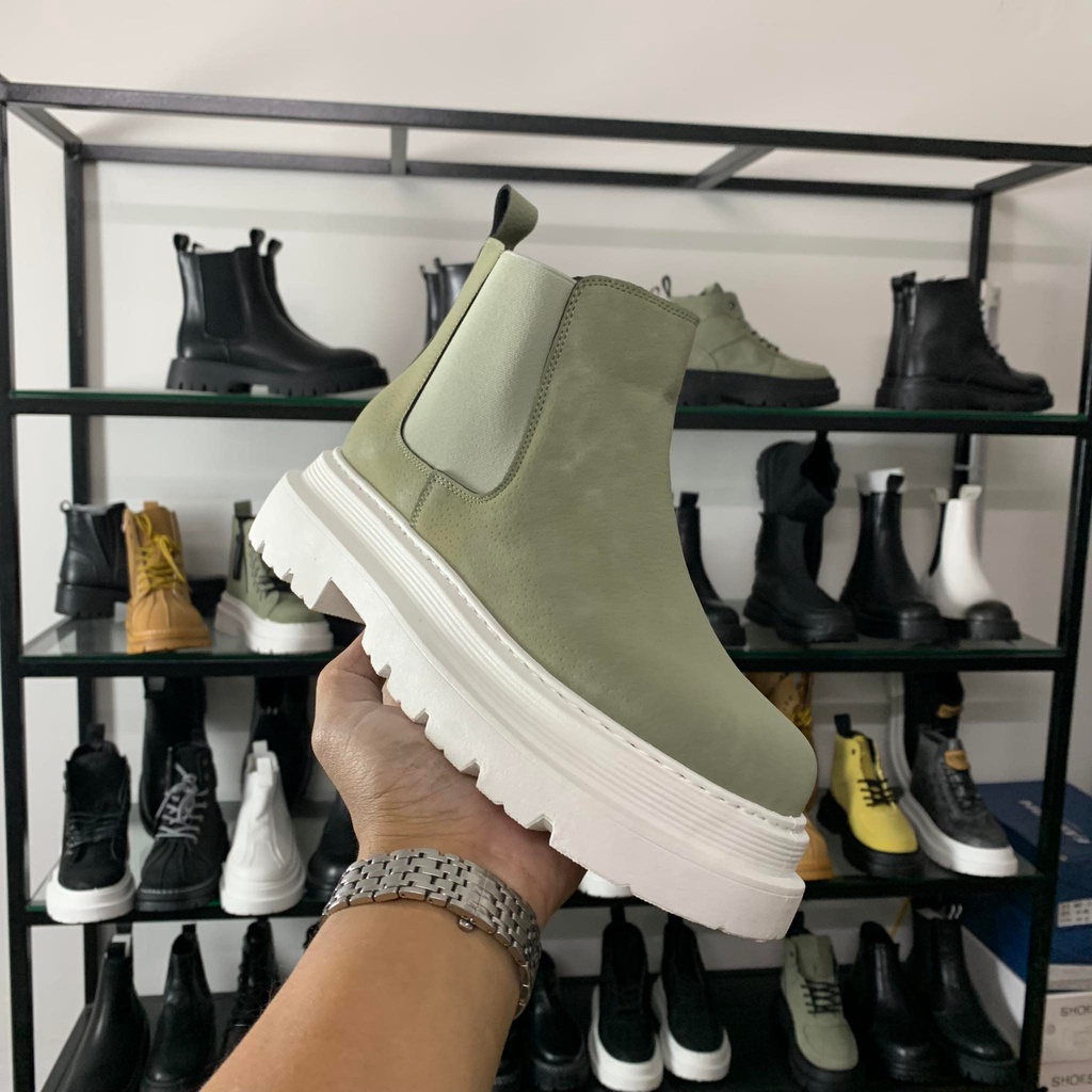 (DA XỊN - FULL BOX 2023) Chelsea boot nam bốt bản cách điệu new 2023 tăng chiều cao 7 cm 6917