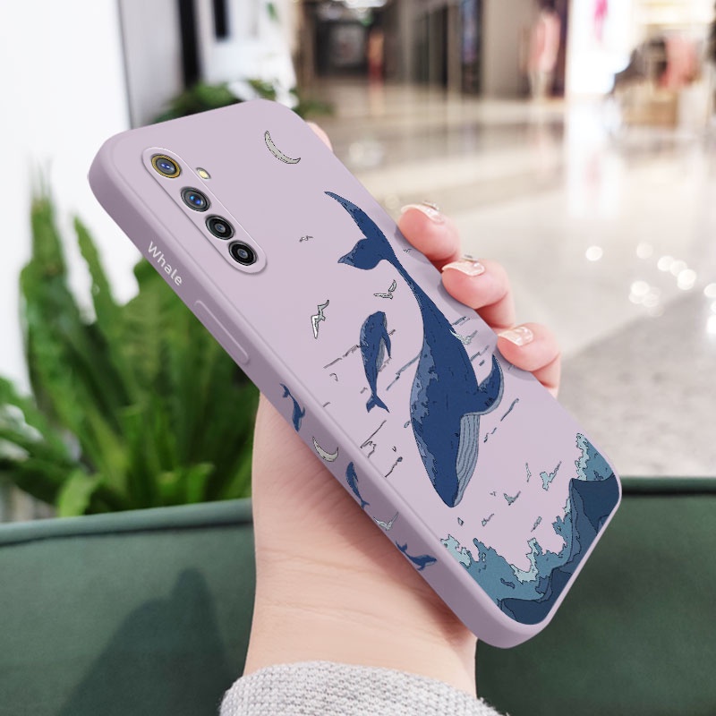 Ốp Điện Thoại Hình Cá Voi Cho OPPO Realme 7 7i Pro 4G 6
