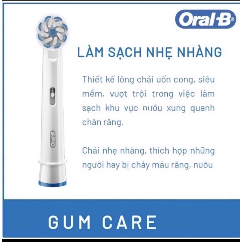 PureClean Charoal , Gumcare đầu bàn chải điện Oral b chính hãng