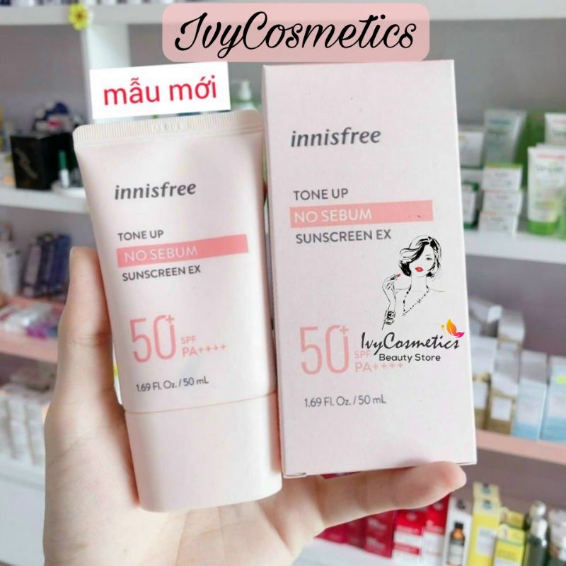 Kem Chống Nắng Kiềm Dầu Innisfree Tone Up No Sebum Sunscreen SPF50+