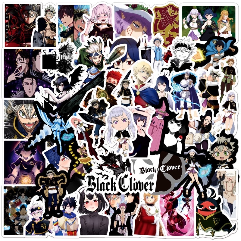 50 hình dán Black Clover chống nước