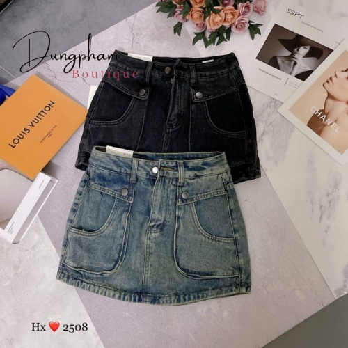 Chân váy jeans kèm đai hàng QCL1 - Dungpham.Boutique | BigBuy360 - bigbuy360.vn