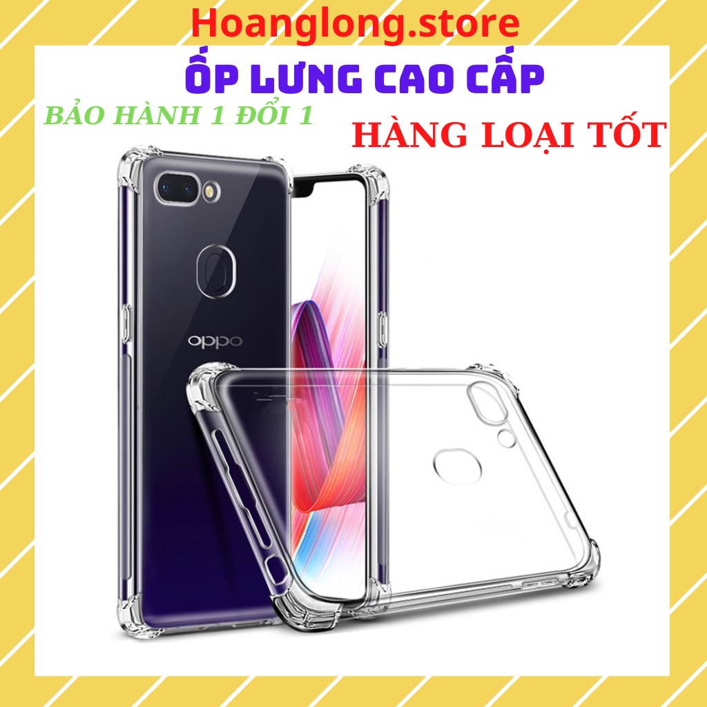Ốp Lưng Oppo chống sốc trong suốt cho F9 A7 A5S A3s A3 F5 F3 A77 A83 F1s A57 A39 A37 A33 A71 Neo 9 7 Realme 2 Pro
