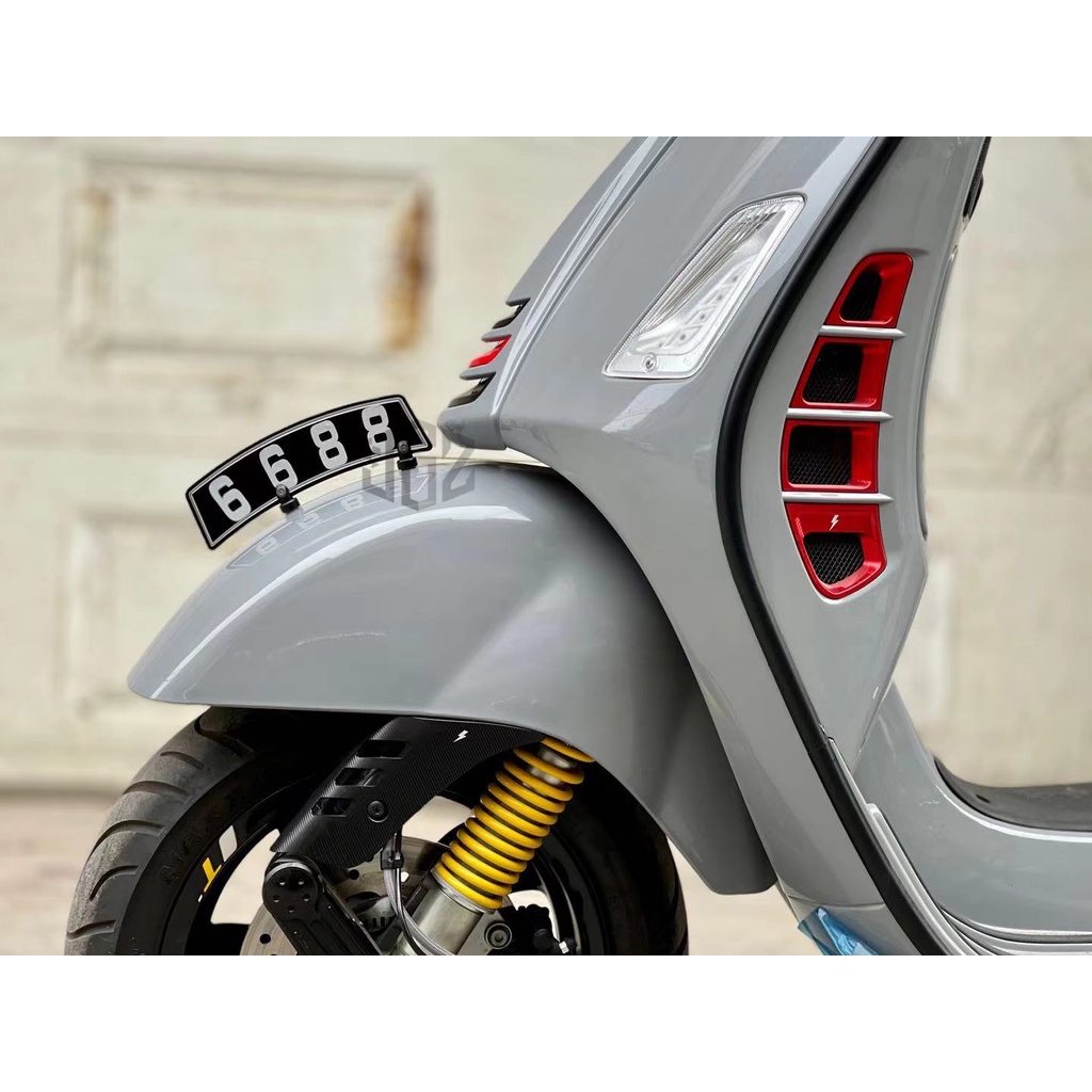 FENDER Giá Đỡ Biển Số Xe Máy VESPA Sprint Primavera 125 150 GTS 125 250 300 S150 2031-2023 DIY