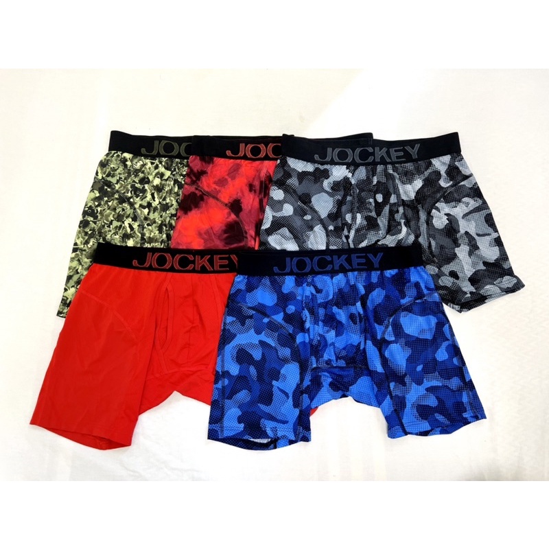 Combo 3pcs quần lót boxer nam Jockey, chất liệu 90%polyester 10%spandex co giản 4 chiều,màu sắc đa dạng,thoáng mát