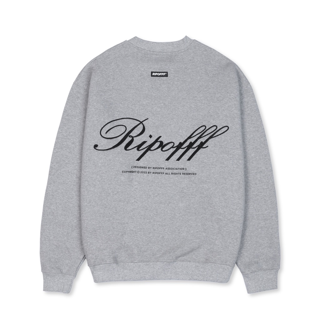 RIPOFFF Logo Sweater 2.0 - Grey