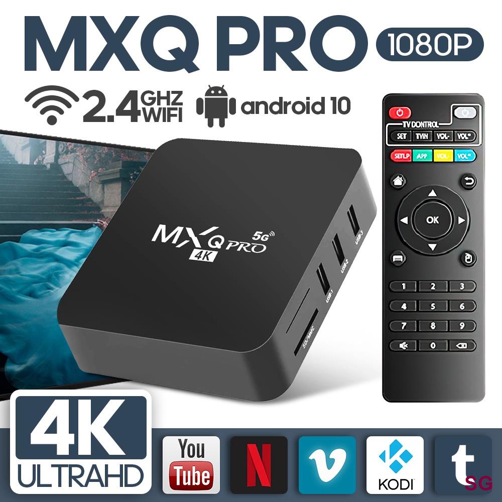 Đầu TV box Mxq Pro Ram 16 + 256GB 4K Wifi 5G Android 12 100 Kênh Chuyên DụNg