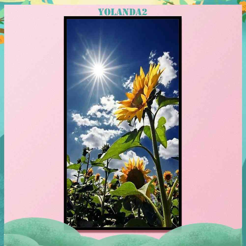 Bộ Tranh Thêu Chữ Thập DIY Hình Hoa Hướng Dương 2 / 11CT