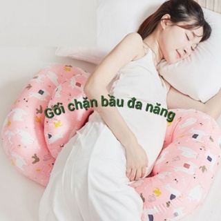 Gối chặn bầu cánh tiên kèm gối phụ hổ trợ nâng đỡ bụng