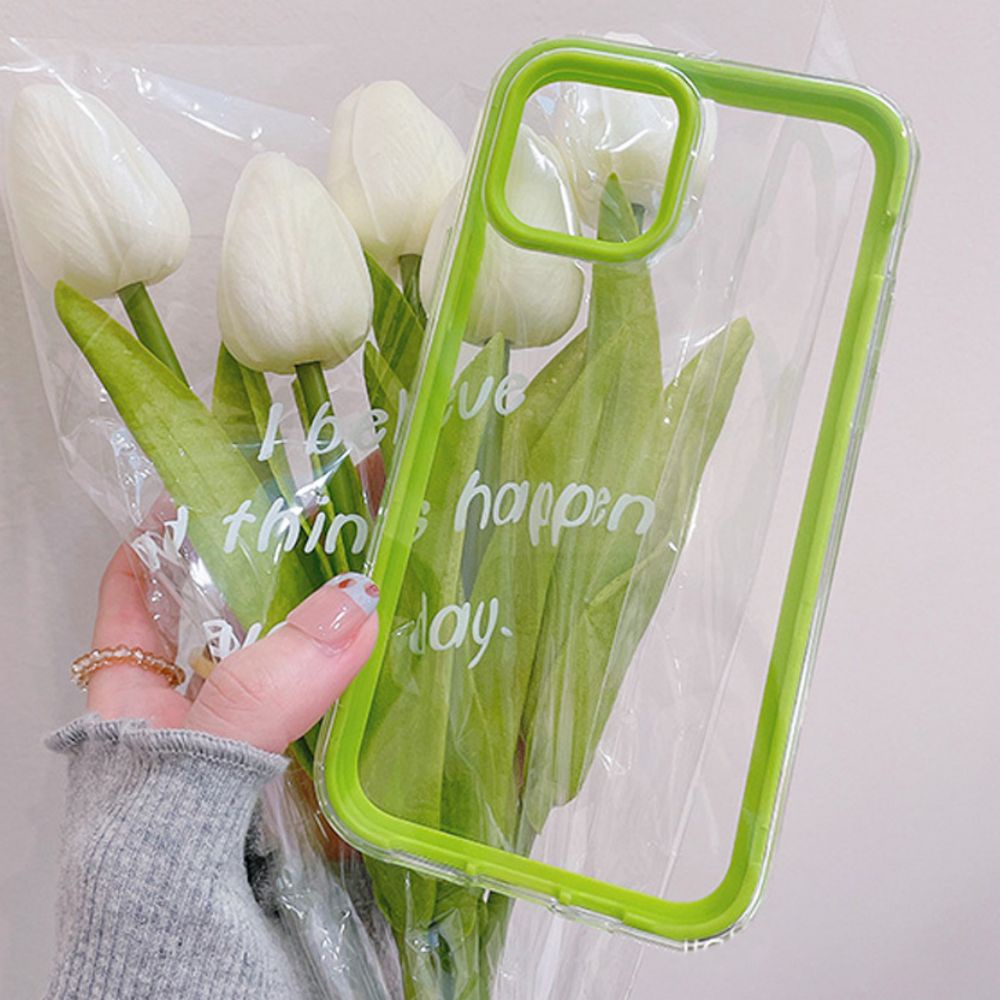 Ốp Điện Thoại TPU Mềm Bo Viền 3 Trong 1 Màu Macaron Chống Vỡ Cho IPhone 14 13 12 11 Pro Max X Xs XR 8 7 Plus