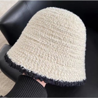 MŨ BUCKET LÔNG CỪU PHỐI VIỀN