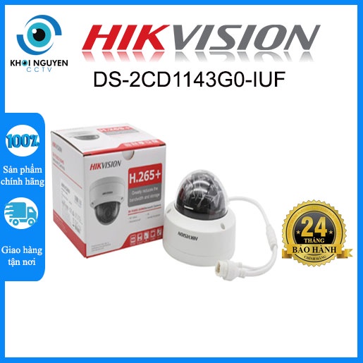 Camera IP Hồng Ngoại Tích Hợp Micro 4.0 Megapixel HIKVISION DS-2CD1143G0-IUF