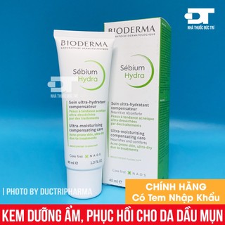 Kem dưỡng Bioderma Sebium Hydra phục hồi da 40ml