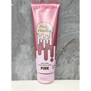 Dưỡng thể nước hoa Victoria Secret Fresh Vanilla Pink Lotion 236 ml của Mỹ