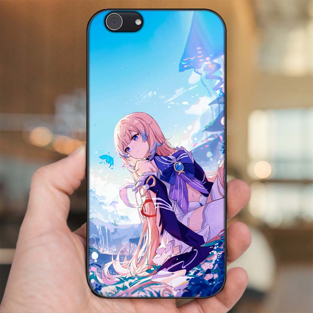 Ốp lưng Vivo Y53, Y69, Y71, Y81, Y83 viền đen in hình Sangonomiya Kokomi Genshin Impact