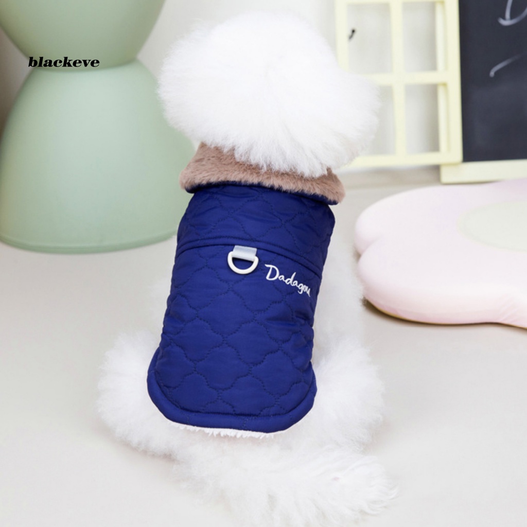Áo Khoác Mùa Đông Màu Tương Phản Thoải Mái Hai Chân Cho Thú Cưng