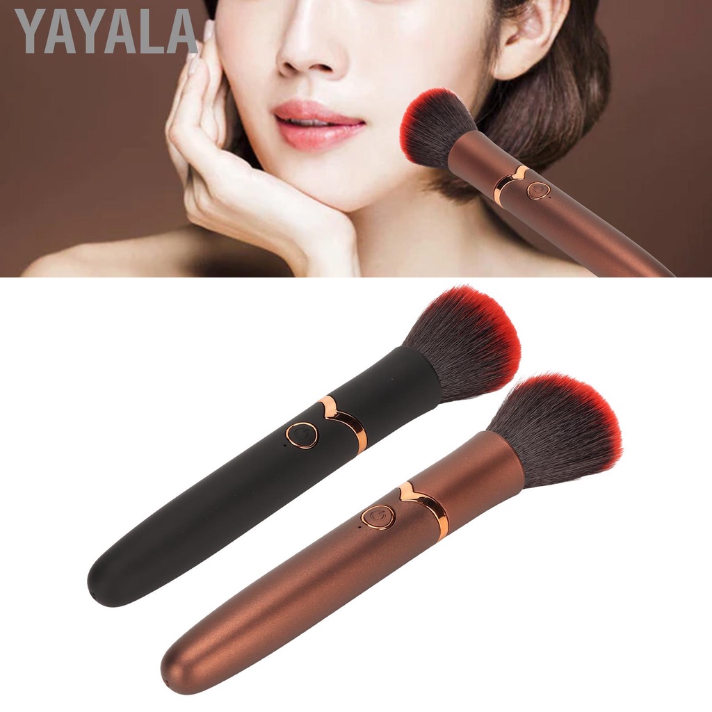 Yayala USB Makeup Brush Rechargeable Massage 10 Gears Adjustable Electronic Cosmetic for Relieving Soreness
