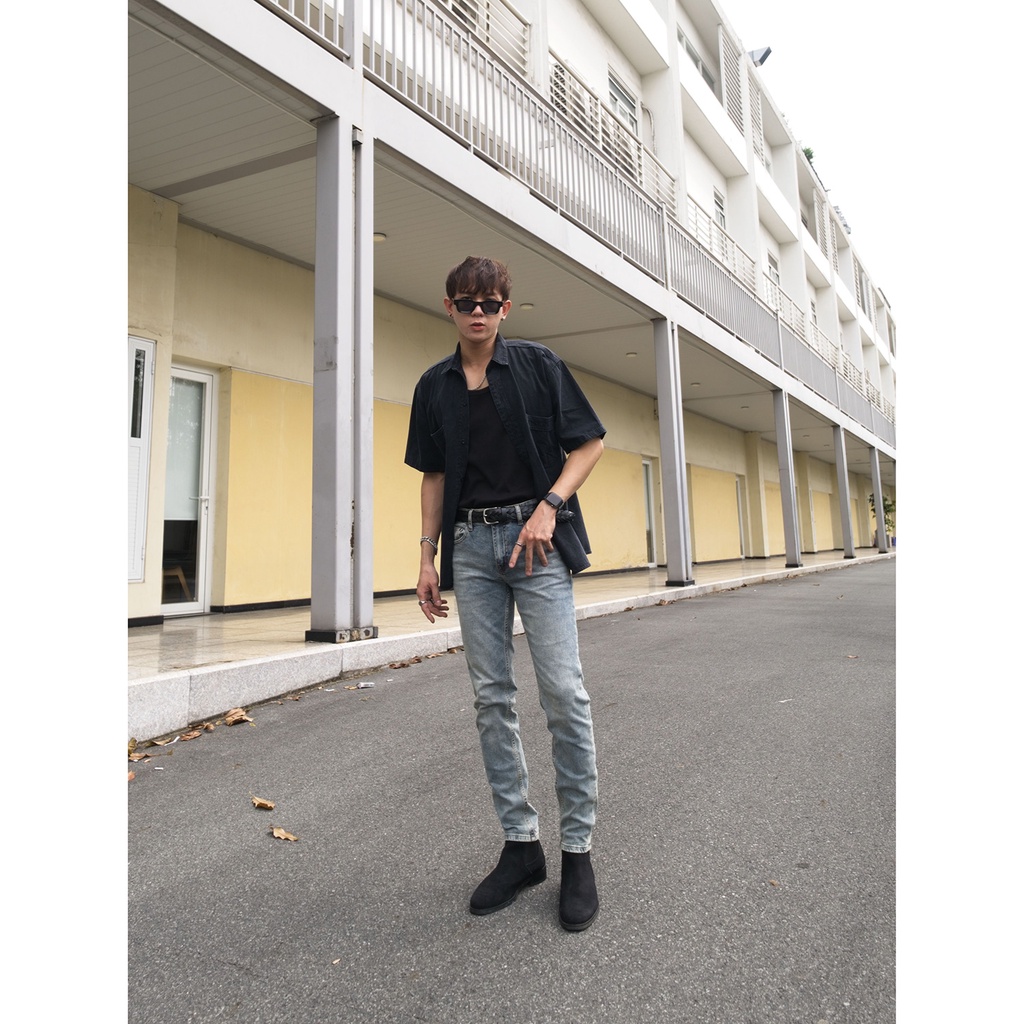 Quần Jeans The Denimaniac dáng ôm sát màu Desert Blue SS23 - 819 Skinny Fit