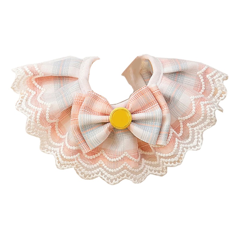 Khăn Choàng Cổ Họa Tiết Sọc Caro Dễ Thương Có Thể Giặt Sạch Dành Cho Thú Cưng