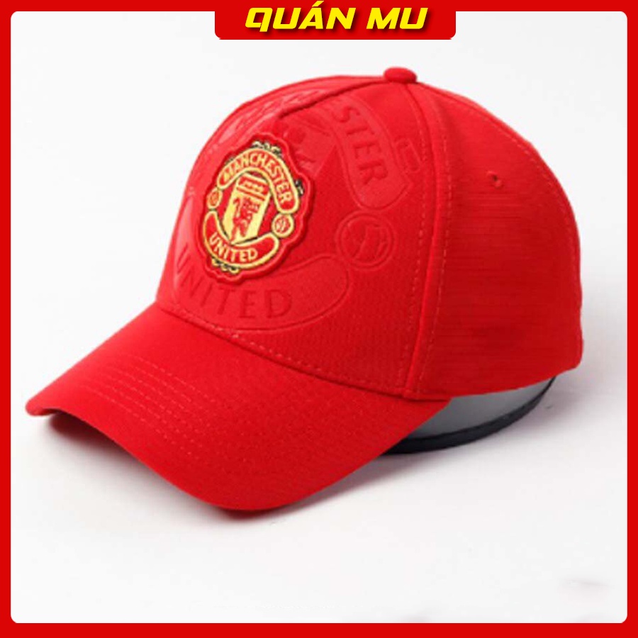 Mũ lưỡi trai cao cấp CLB Manchester United logo thêu và dập nổi_Kie Store - Quán MU