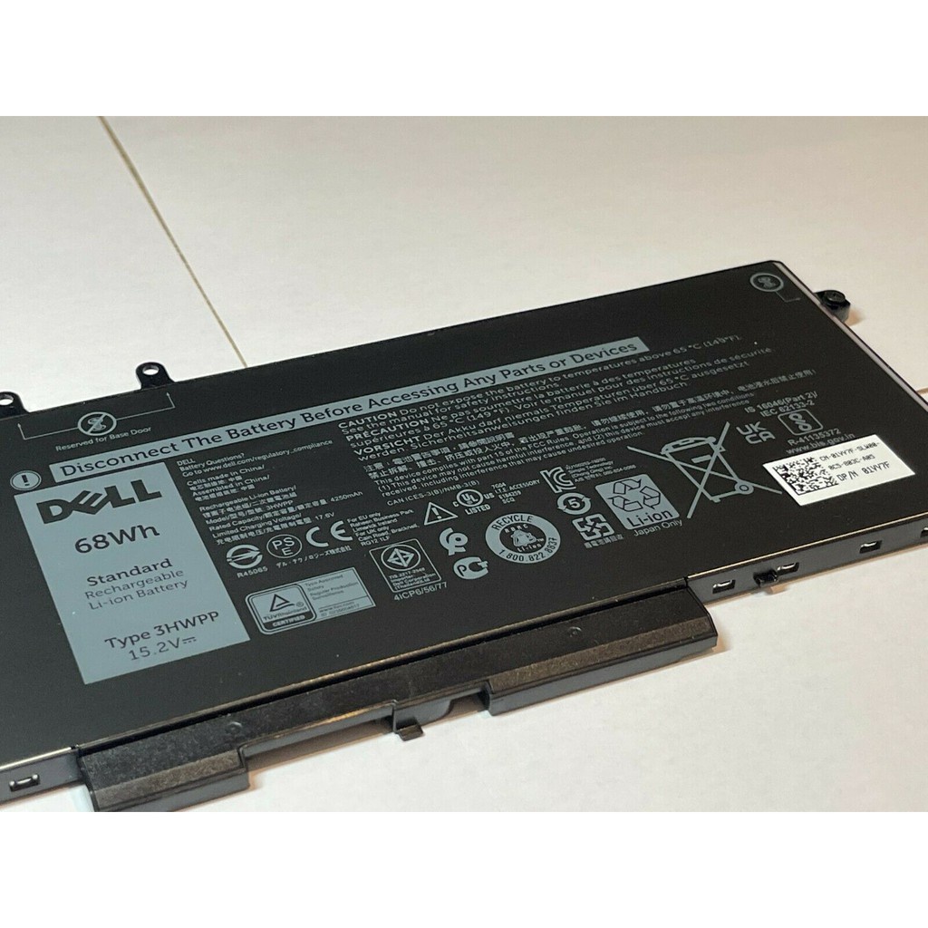 Pin laptop Dell Latitude 5501, 5401 Precision 3541 68W 3HWPP