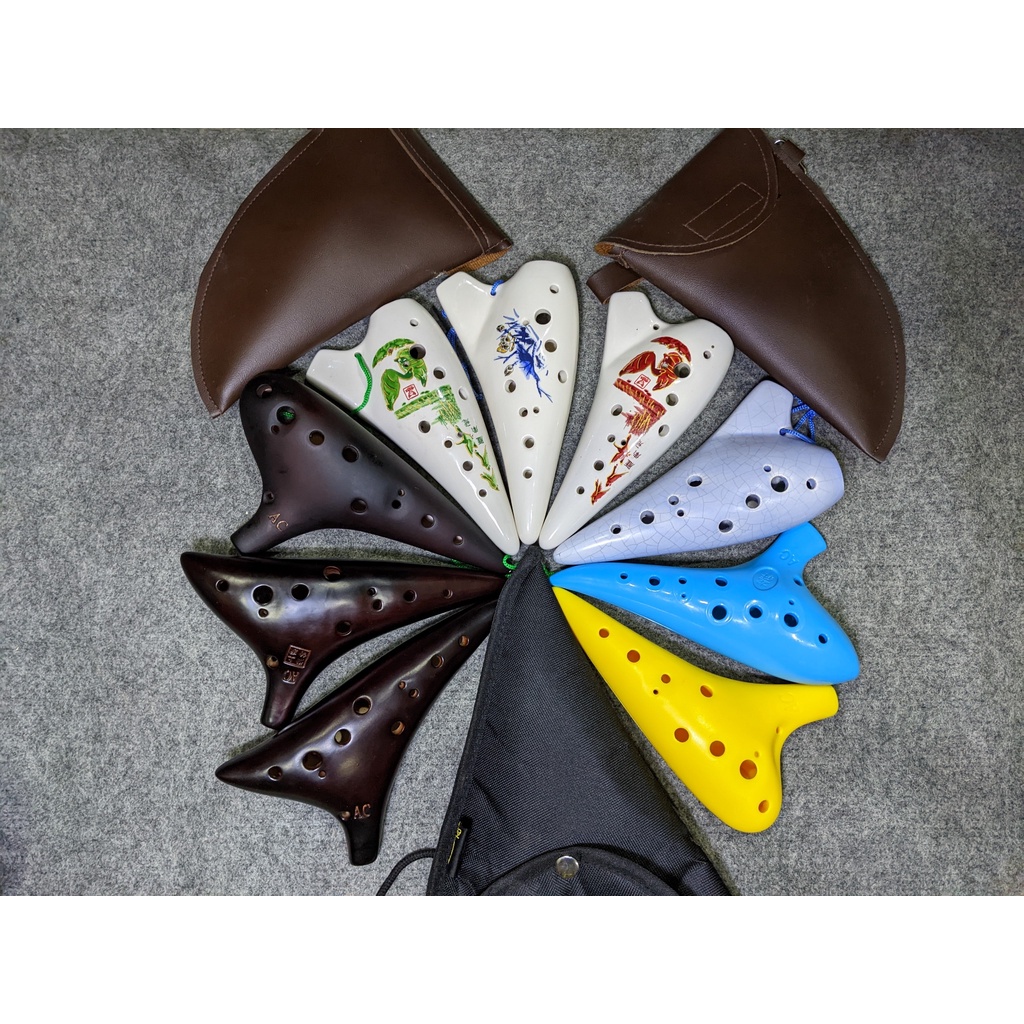 Ocarina 12 lỗ cho các loại tone AC (Đô - C5) - Sáo Ocarina chuẩn âm - Kèn Ocarina Đẹp - Rẻ (Thanh lý