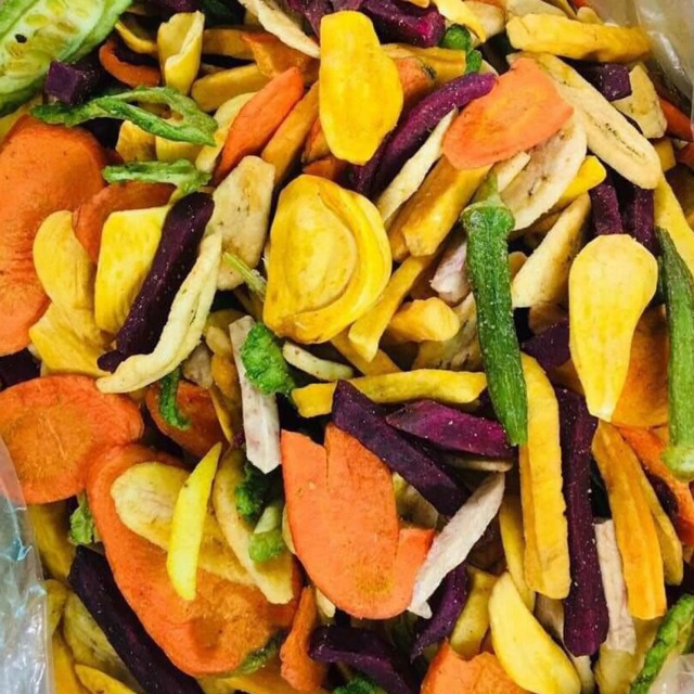 500G Trái Cây Sấy Thập Cẩm Đủ Vị Hàng Nguyên Miếng Cao Cấp Giòn Thơm Ngon