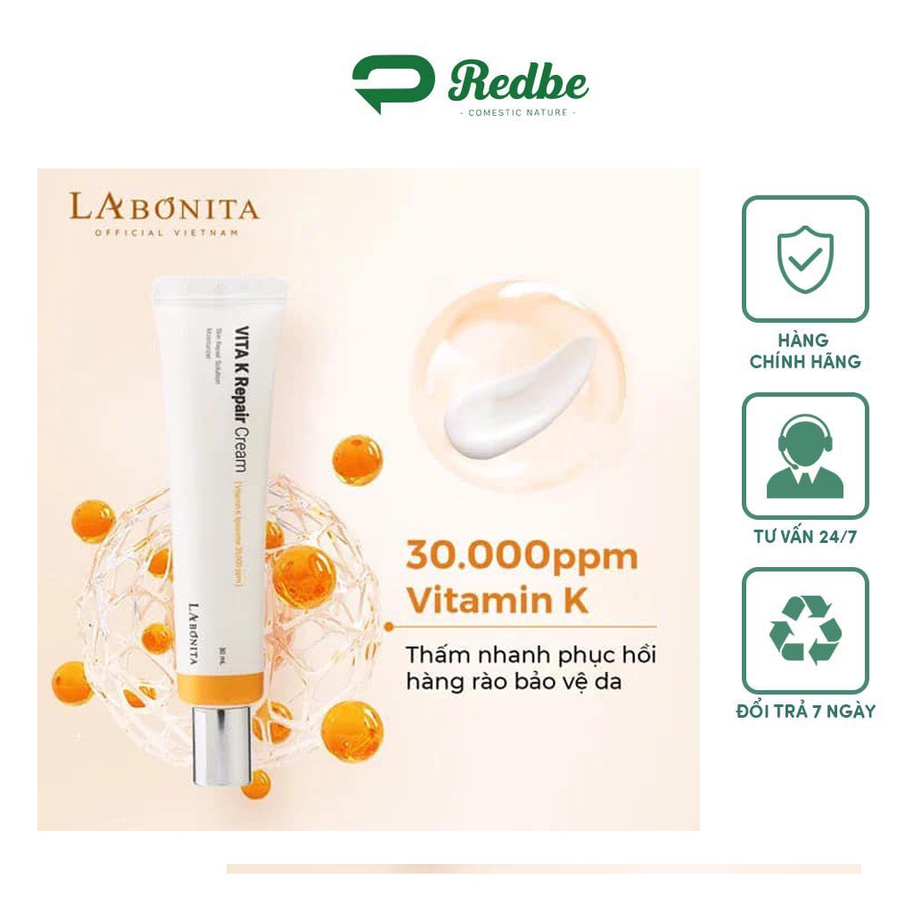 Kem Dưỡng Phục Hồi Da LaBonita Vita K Repair Cream 30ml - MP410