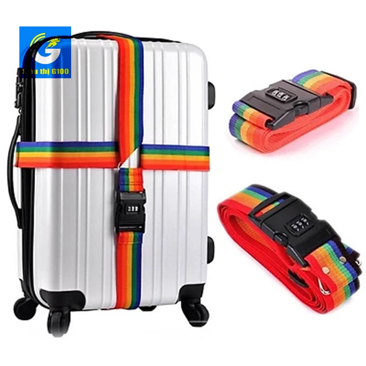 Đai vali chữ thập dài 4m có khóa bảo vệ