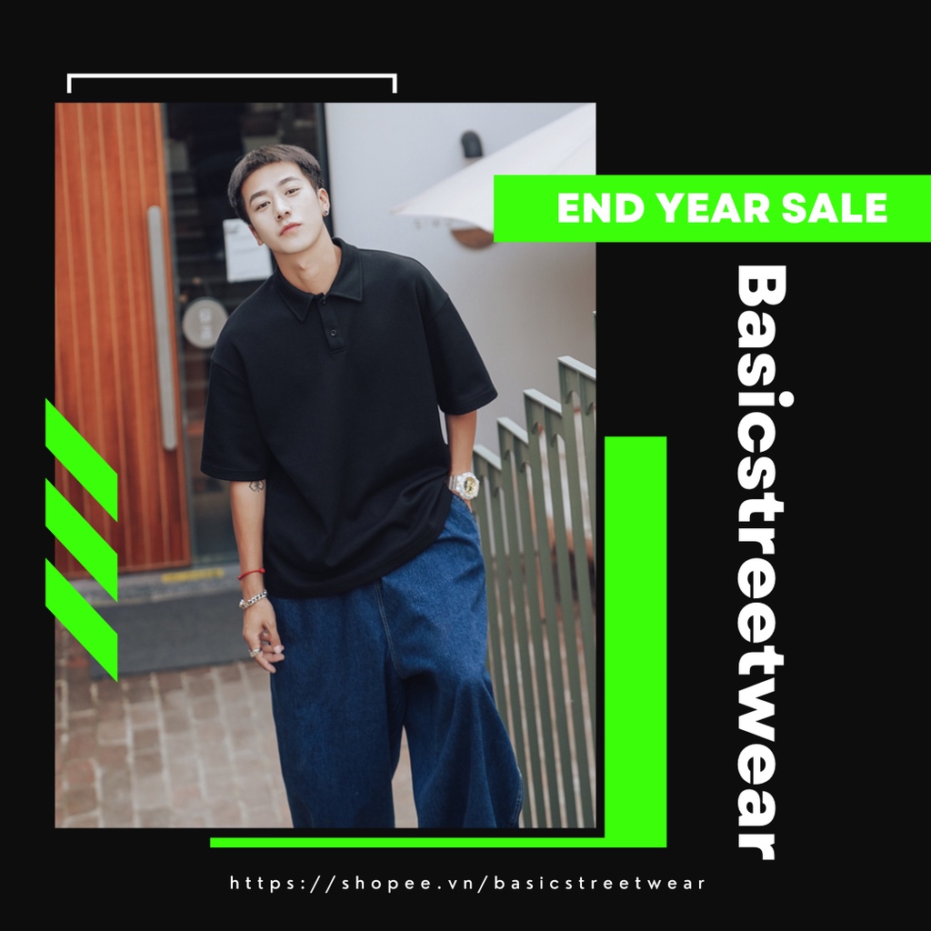 Áo polo tay ngắn Basic Streetwear trơn nam nữ form rộng Hàn Quốc thấm hút mồm hôi chất cotton,APL01