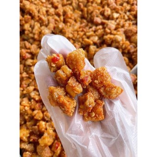 Tóp mỡ giòn da cháy tỏi