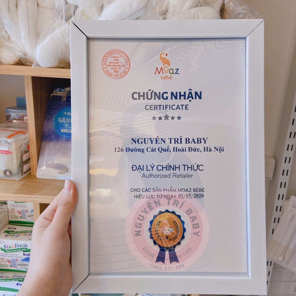 Máy sấy quần áo cho bé gắn đèn Led tiệt trùng Moaz bebe MB048