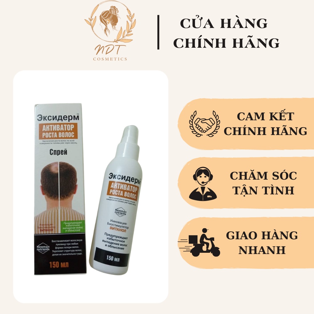 Xịt Mọc Tóc & Giảm Rụng Tóc  EKSIDERM Hàng Nga